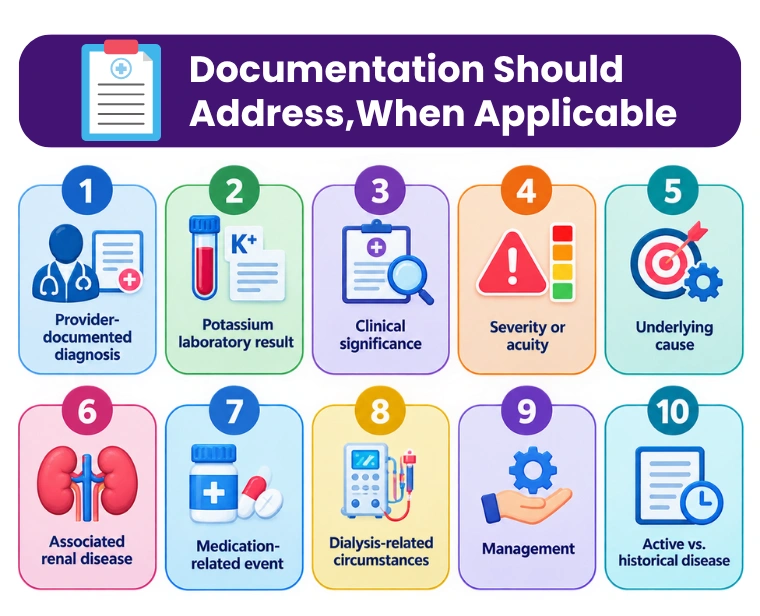 Documentation Should Address- When Applicable